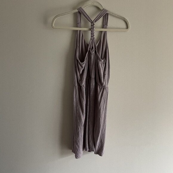 Cynthia Rowley Woman SZ XS Pale Purple 100% Linen Racerback Tank Sundress - Picture 6 of 8